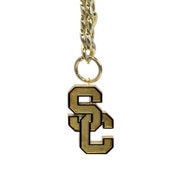 USC Trojans Gold SC Interlock Chain Necklace